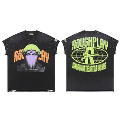 Rough Play "Bandaid for the Battle Wounds" Classical Statue Graphic Sleeveless Tee
