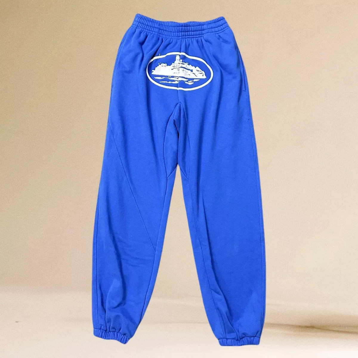 Corteiz Alcatraz Island Heavyweight Sweatpants deep blue