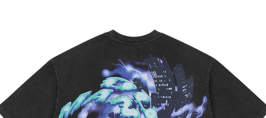 Godspeed Liberty Tears Tee Washed Black